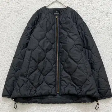 23AW 컨디션 최상 23구 퀼팅 자켓 노카라 워셔블 블랙 38