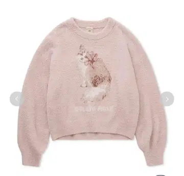 젤라또피케 베비모코 CAT 자카드 풀오버 핑크 고양이