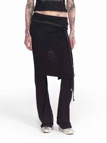 2000ARCHIVES AVA LAYERED SKIRT-PANTS