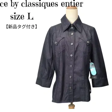 새상품 클래식 앙티에 데님 자켓 L 7부 소매