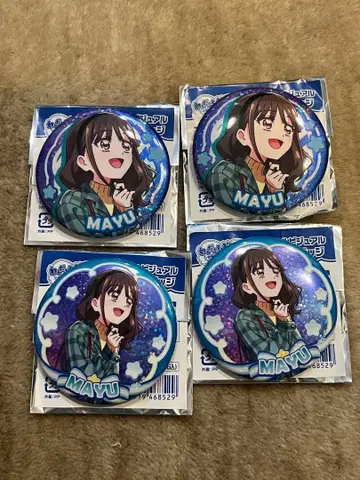 원더풀 프리큐어! 드림 스테이지 캔뱃지 마유 네코야시키 4개 세트