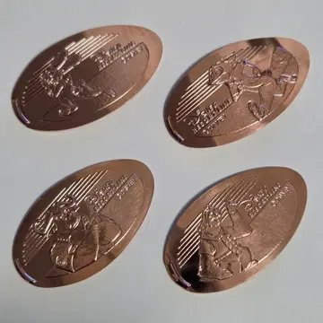 디즈니 수베니어 메달 주토피아 4개 세트