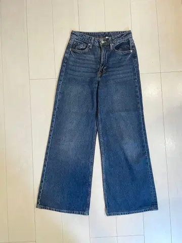 H&M 에이치앤엠 와이드 데님 블루 사이즈 36
