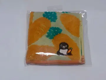 Suica 펭귄 복슬복슬 핸드 타월 당근