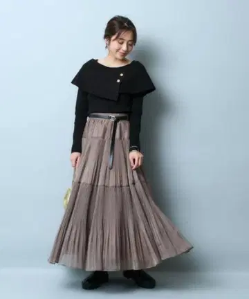 [ 새상품급 ] jusglitty 케이프 니트