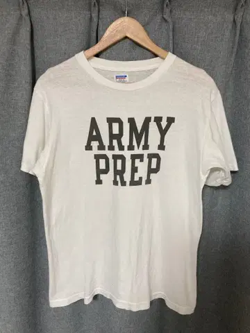 더블웍스 ARMY PREP 티셔츠 침염 프린트