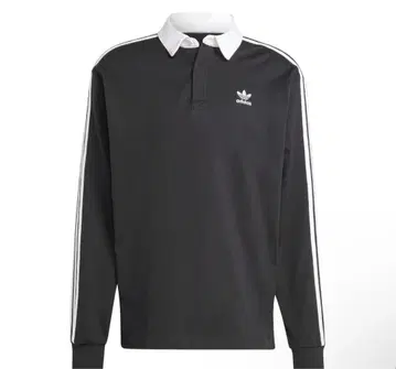 adidas 블랙 긴팔 피케 셔츠