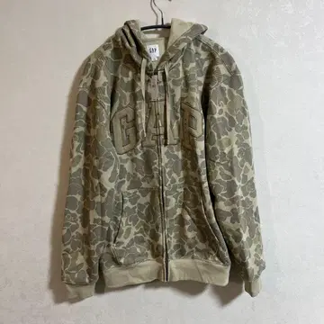 GAP 카모 패턴 집업 후드티