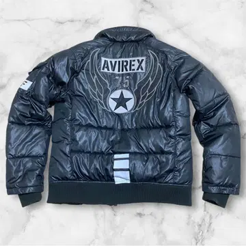 AVIREX USAF 패딩 자켓 다운 세라믹 패딩 와펜
