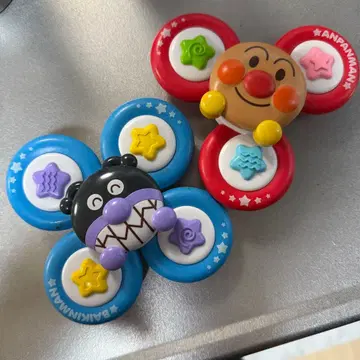 호빵맨 몽중 집중력 업! 어디서든 페타쿠루 육뇌 스피너 세트