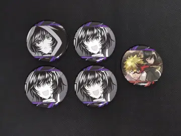 누에의 음양사 캔뱃지 토메소데 요노 5개 세트