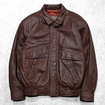 구제 의류 90s 양가죽 A-2 천연 가죽 빈티지 가죽 플라이트 자켓