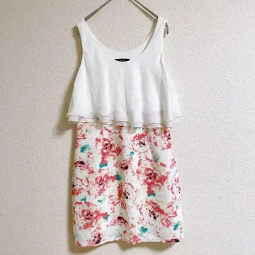 rienda 리엔다 원피스 꽃무늬 탱크탑 플레어 여성용