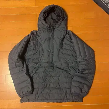 melple 메이 블랙 후드 부착 다운 자켓