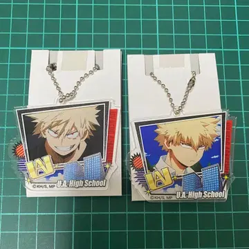 히로아카 바쿠고 카츠키 아크릴 키링 참 2세트