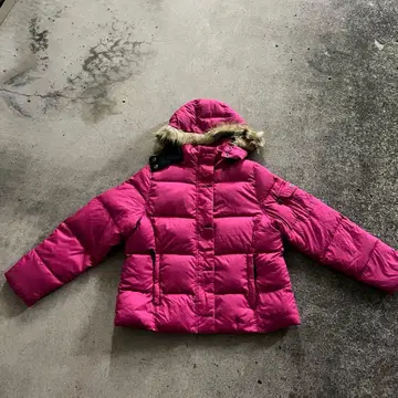 L.L.Bean 핑크 다운 자켓 핑크 퍼 y2k 헤이세이 갸루