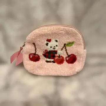 familiar 패밀리아 리아짱 체리 패턴 파우치 핑크