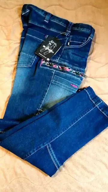 도라이치! 한정판 핑크 지퍼 카고 팬츠 M 사이즈