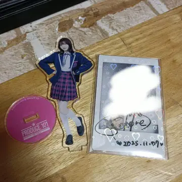 미코토네 나카모리 코토네 아크릴 스탠드 친필 사인 폴라로이드