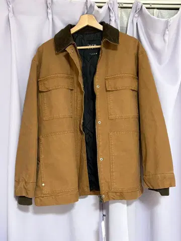 ZARA 브라운 퀼팅 자켓 S 사이즈