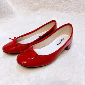 레페토 repetto 발레 슈즈 플랫슈즈 리본 레드 빨간색 36