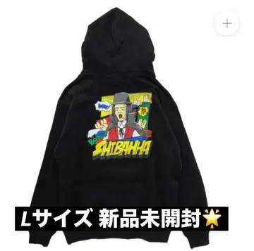 아메리칸 코믹스풍 시바흐 후드티 블랙 L 사이즈 미개봉 새상품 즉시 구매