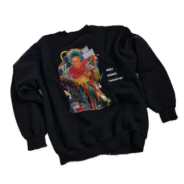 니트와 식객과 타카사키 맨투맨 블랙