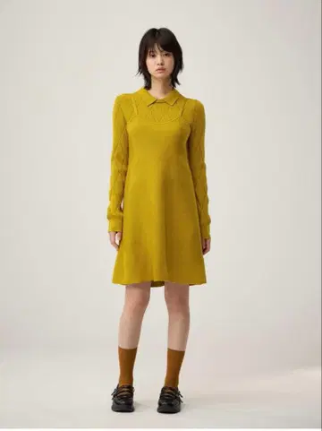 2피스 니트 미니 원피스 rokh