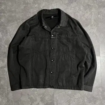 마리떼 프랑소와 저버 데님 자켓 블랙 그레이 90s