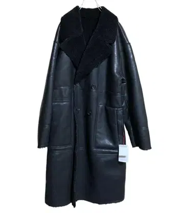 [ 새상품 ] MAISON SPECIAL 비건 가죽 리버서블 보아 코트