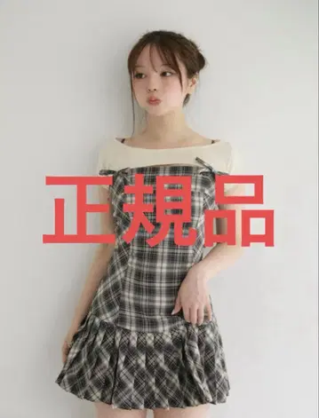 andmary Karen 체크 미니 드레스