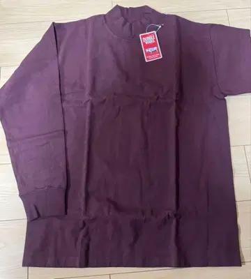 DUBBLE WORKS 헤비 웨이트 모크넥 긴팔 T셔츠