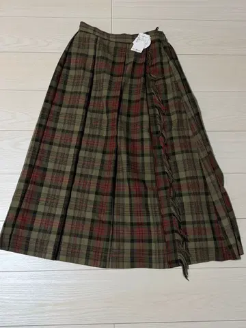 사만사 모스모스 [정전기 방지] 프린지 플리츠 스커트