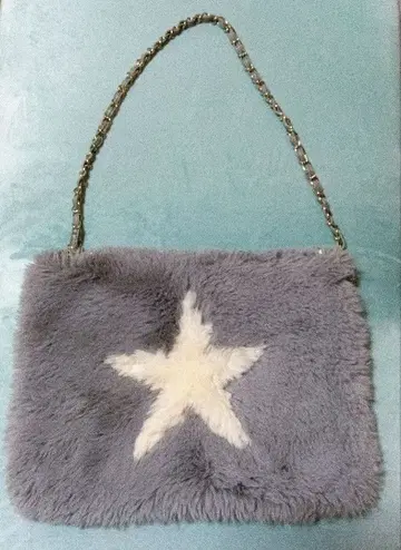 미사용 PLST 별 모양 디자인 숄더백 그레이