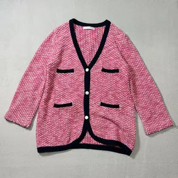 DoCLASSE 가디건 트위드 V넥 트위드 M