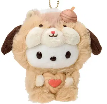 산리오 포차코 마스코트 홀더 (다람쥐 보풀)