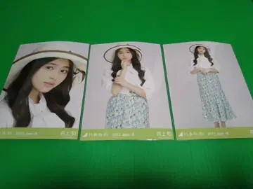 노기자카46 [이노우에 나기] 밀짚모자 브로마이드 3종 컴프