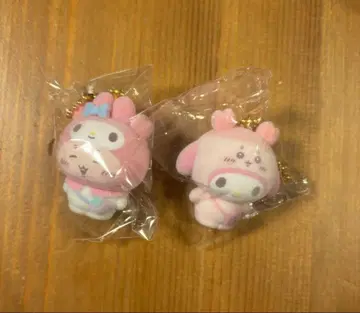 산리오 치이카와 (먼작귀) 콜라보 마이멜로디 게 헌책방 플로키 마스코트