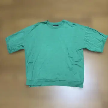 monitaly 민트 그린 L 반팔 맨투맨