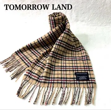 투모로우랜드 머플러 체크 메리노울 캐시미어 프린지 남녀 공용