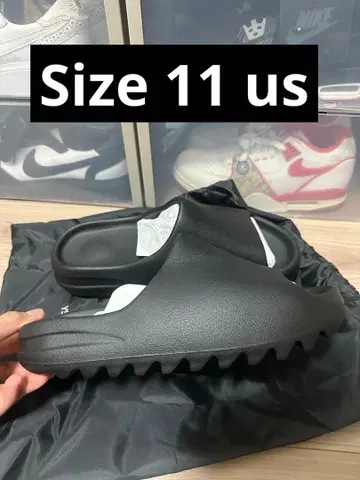 YEEZY.COM YS-01 US11 이지 슬라이드 샌들 블랙