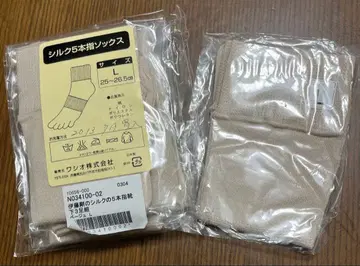 1켤레 800엔! 실크 5개 손가락 삭스 4켤레 미사용 미개봉 새상품