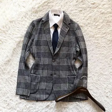 [ 컨디션 최상 ] LARDINI 울 알파카 니트 자켓 사이즈 M 상당