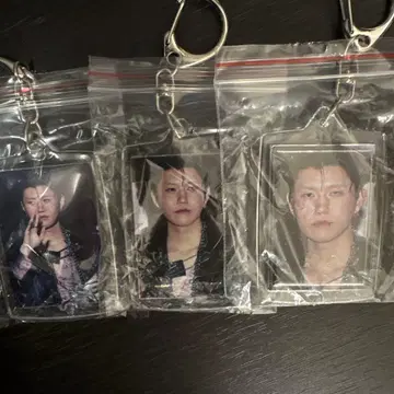 사진 포함 키링 3개 세트