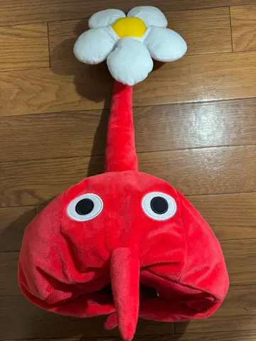 빨간 피크민 모자