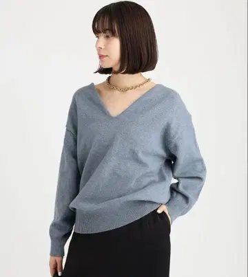 [ 새상품급 ] BABYLONE 키넥 오버 니트 풀오버 그레이