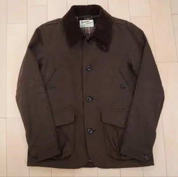 레어 구제 의류 Beams 브라운 헌팅 자켓 코듀로이 옷깃