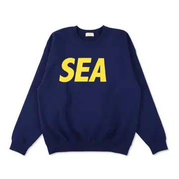 WIND AND SEA 크루넥 스웨트셔츠 네이비 M