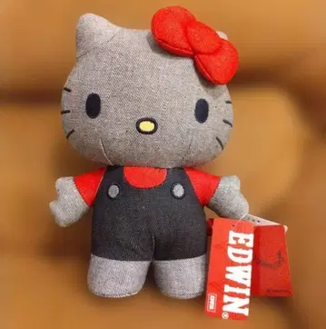 초레어!! EDWIN 헬로키티 봉제 인형