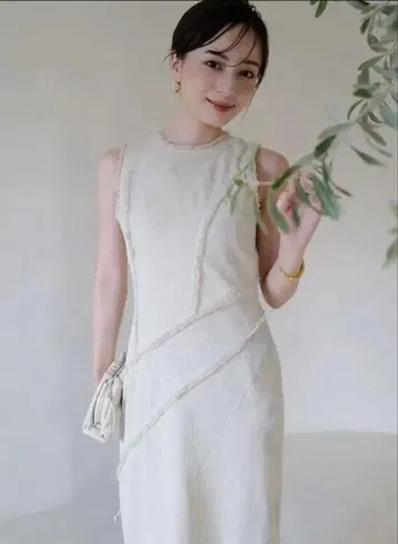 anuans 카빙 심 트위드 원피스 M